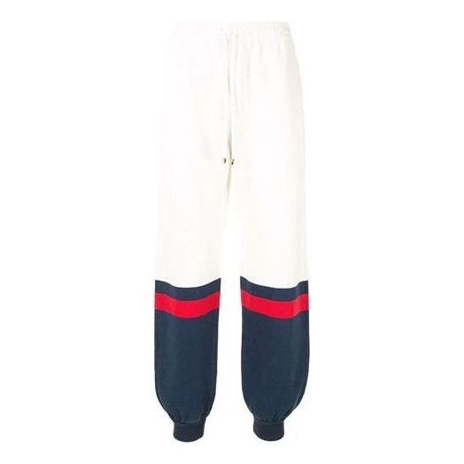 Gucci Interlocking G-patch Track Pant 'White Blue' 625403-XJCSU-9059 sold by KicksCrew