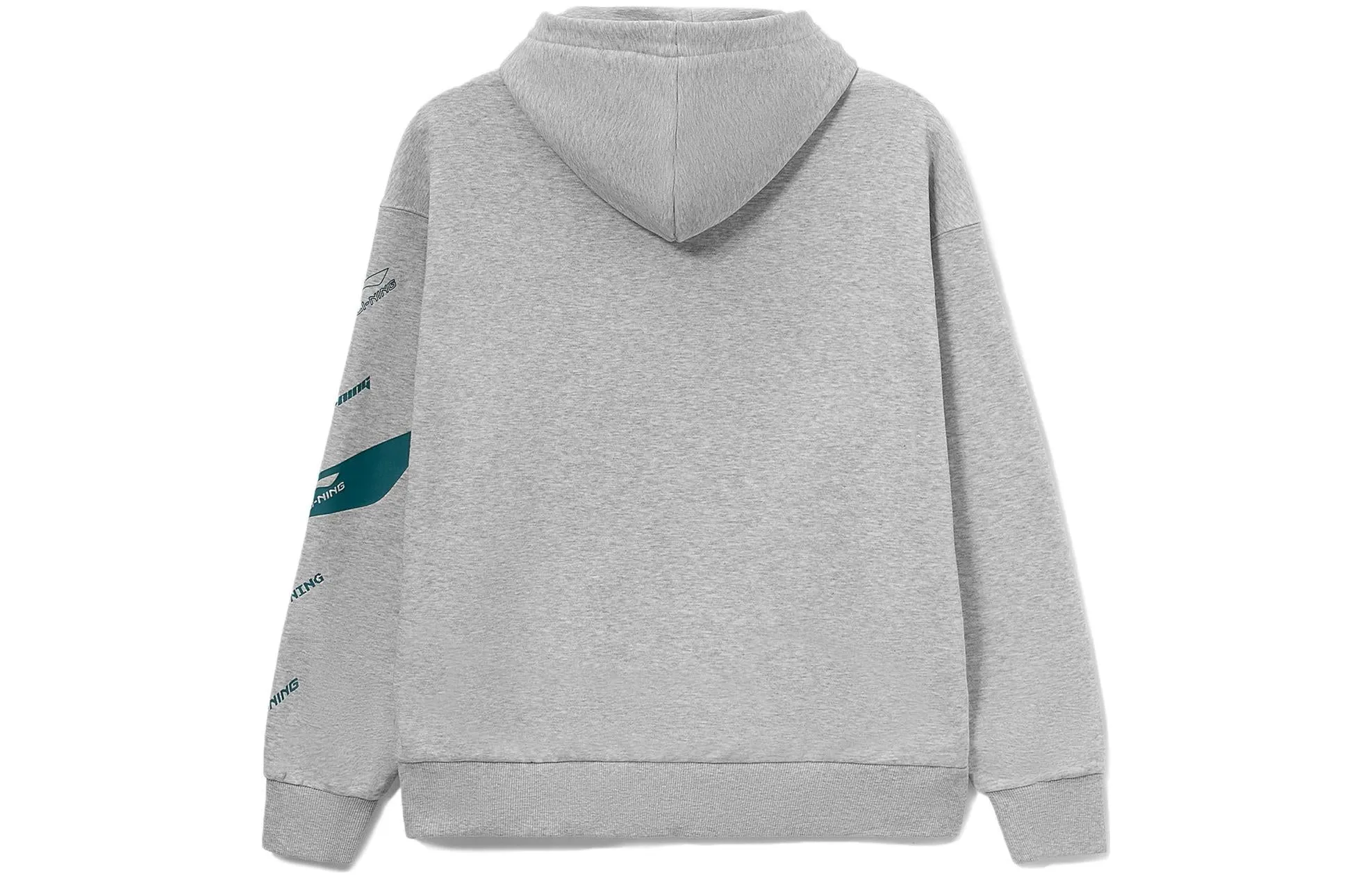 Li-Ning Graphic Hooded Jacket 'Grey' AWDT585-2 sold by KicksCrew product image thumbnail 2