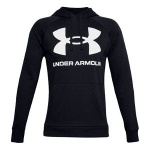 Under Armour Rival Fleece Big Logo Hoodie 'Black' 1357093-001 sold by KicksCrew
