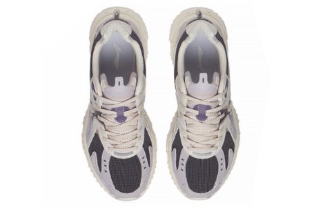 (WMNS) Li-Ning Casual Lightweight Low-Top Sneakers 'Beige Purple' ARLS022-3 sold by KicksCrew