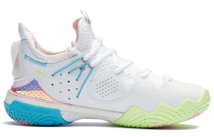 (WMNS) Li-Ning Halberd 3 'White Blue Green' AYAR024-1 sold by KicksCrew product image thumbnail 3