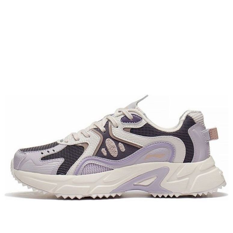 (WMNS) Li-Ning Casual Lightweight Low-Top Sneakers 'Beige Purple' ARLS022-3 sold by KicksCrew