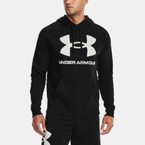 Under Armour Rival Fleece Big Logo Hoodie 'Black' 1357093-001 sold by KicksCrew