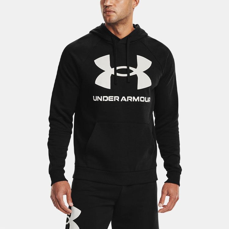 Under Armour Rival Fleece Big Logo Hoodie 'Black' 1357093-001 sold by KicksCrew product image thumbnail 4