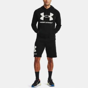 Under Armour Rival Fleece Big Logo Hoodie 'Black' 1357093-001 sold by KicksCrew