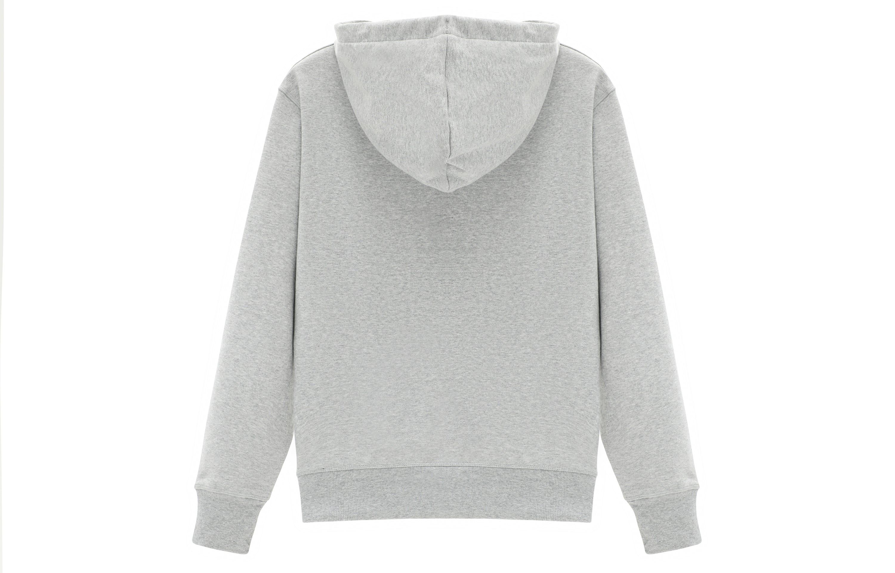 New Balance Stacked Logo French Terry Hoodie Asia Sizing 'Athletic Grey' AMT31537-AG sold by KicksCrew product image thumbnail 2