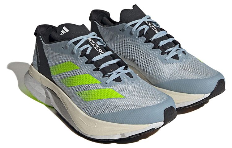 Adidas Adizero Boston 12 Running Shoes 'Wonder Blue Lucid Lemon' ID4233 sold by KicksCrew product image thumbnail 3