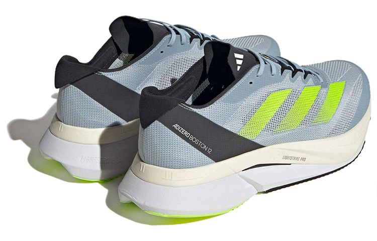 Adidas Adizero Boston 12 Running Shoes 'Wonder Blue Lucid Lemon' ID4233 sold by KicksCrew product image thumbnail 4