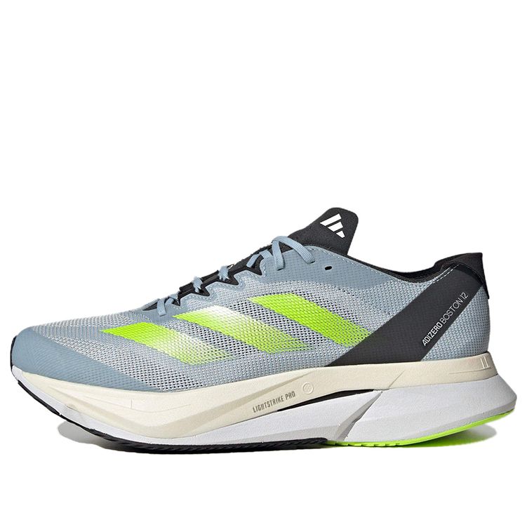 Adidas Adizero Boston 12 Running Shoes 'Wonder Blue Lucid Lemon' ID4233 sold by KicksCrew