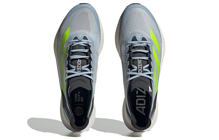 Adidas Adizero Boston 12 Running Shoes 'Wonder Blue Lucid Lemon' ID4233 sold by KicksCrew product image thumbnail 5