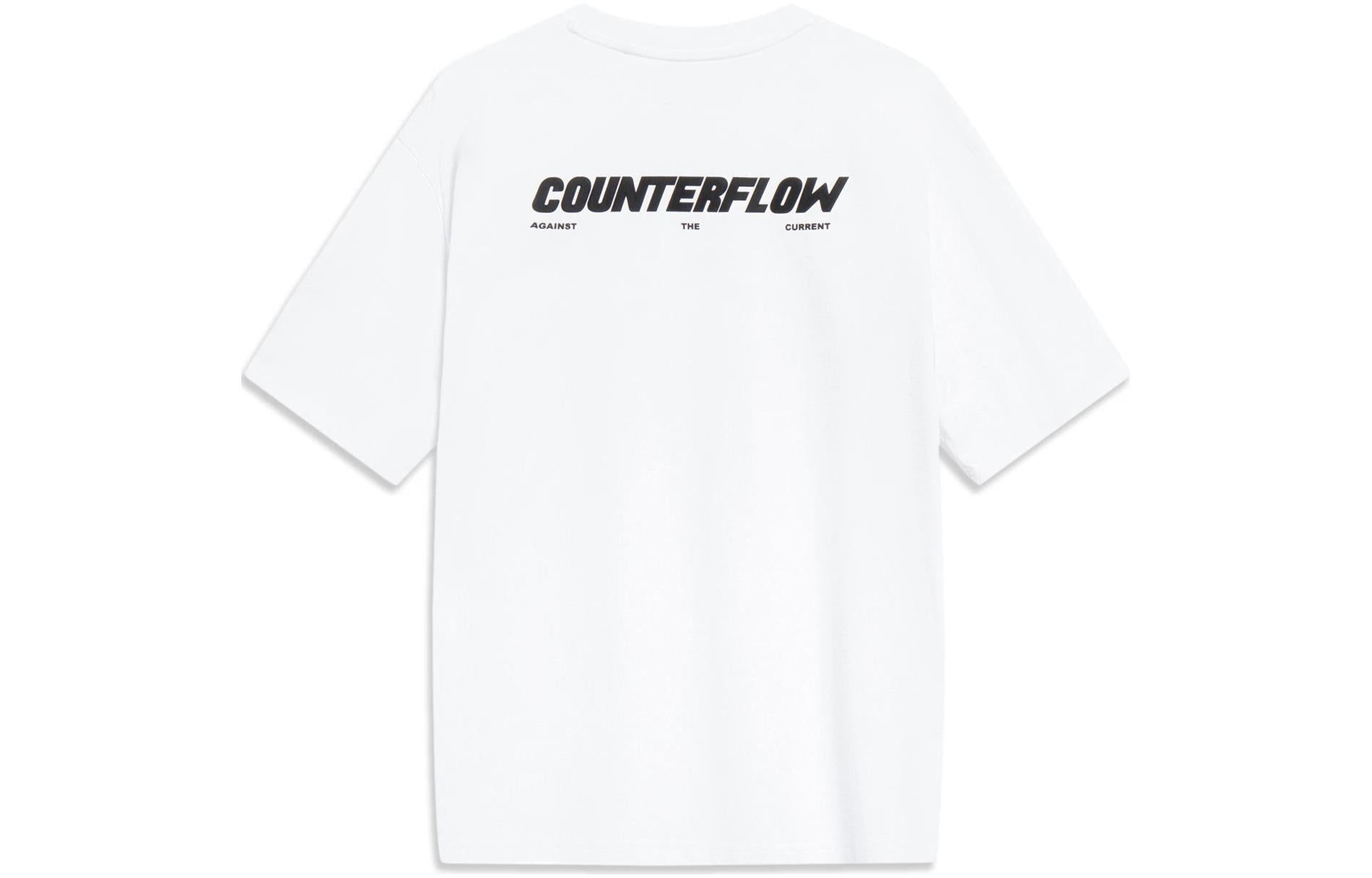 Li-Ning Counterflow Graphic T-shirt 'White' AHST537-1 sold by KicksCrew product image thumbnail 2