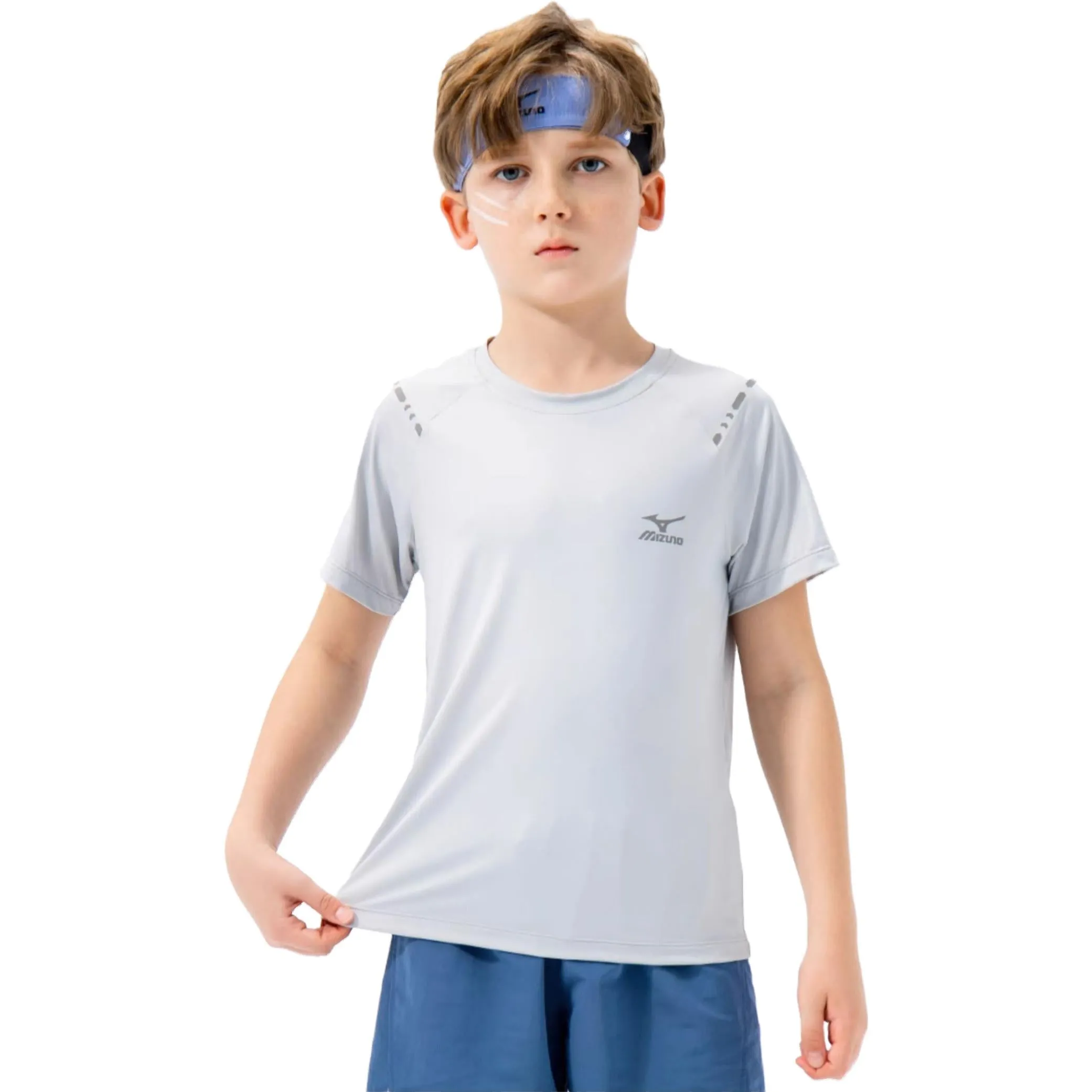 (GS) Mizuno Casual T-shirt 'Grey' T3036 sold by KicksCrew product image thumbnail 3