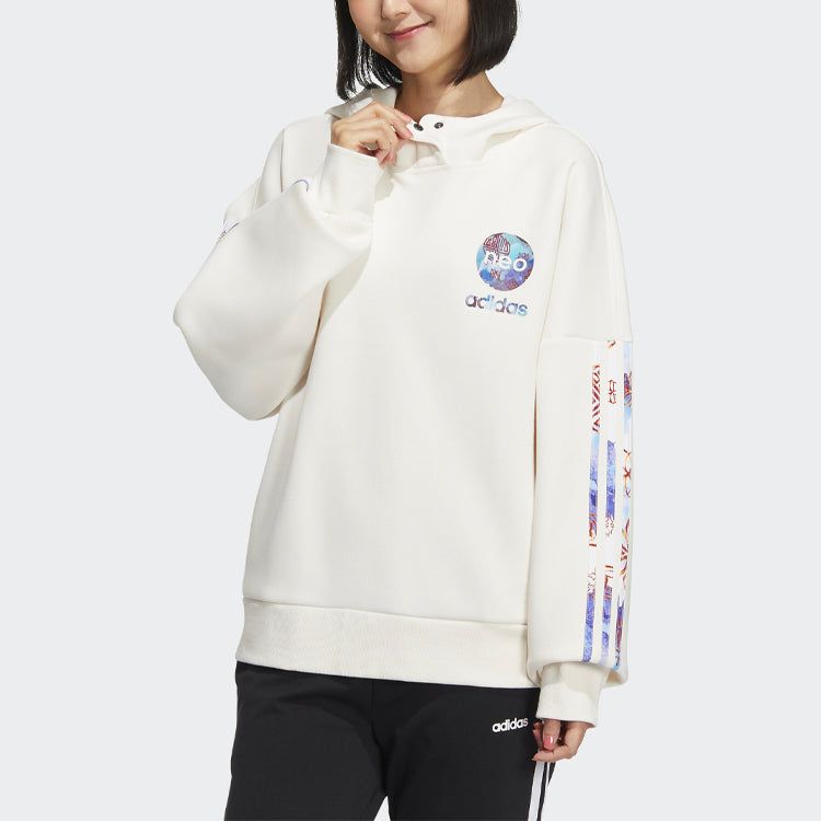 (WMNS) Adidas Neo CNY Hoodies 'White' HM7483 sold by KicksCrew product image thumbnail 2