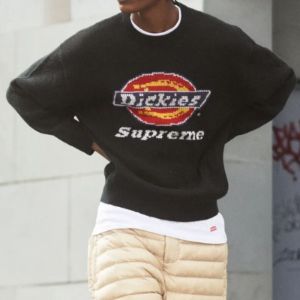 Supreme x Dickies Sweaters 'Black Red' SUP-FW22-711 sold by KicksCrew