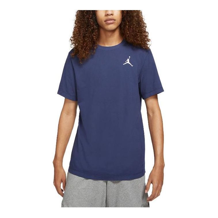 Air Jordan Jumpman Short-Sleeve T-Shirt 'Midnight Navy' DC7485-410 sold by KicksCrew