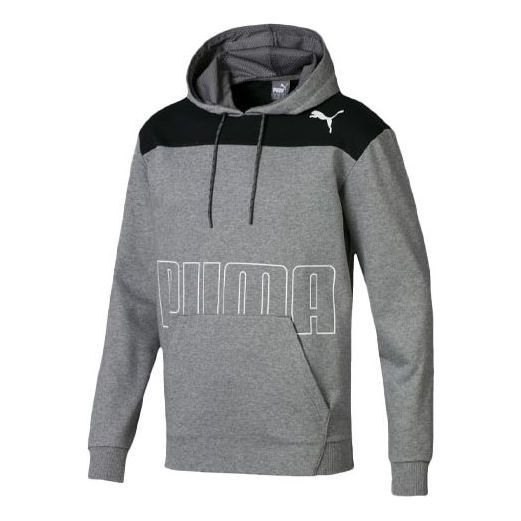 Puma Modern Logo Sports Fleece Hoodie 'Grey' 844167-03 sold by KicksCrew