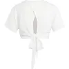 (WMNS) adidas Yoga Studio Wrapped T-Shirt 'White' IS9001 sold by KicksCrew