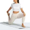 (WMNS) adidas Yoga Studio Wrapped T-Shirt 'White' IS9001 sold by KicksCrew