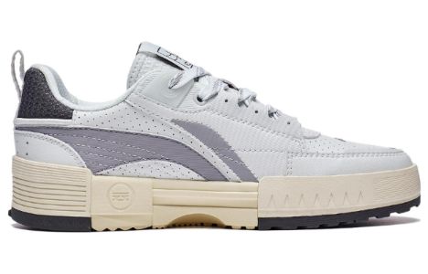 (WMNS) Li-Ning Casual Skate Shoes 'White Silver' AGCT136-4 sold by KicksCrew
