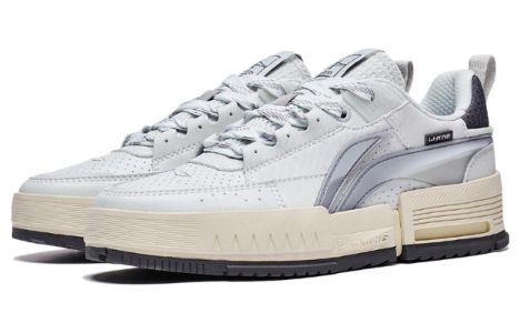 (WMNS) Li-Ning Casual Skate Shoes 'White Silver' AGCT136-4 sold by KicksCrew