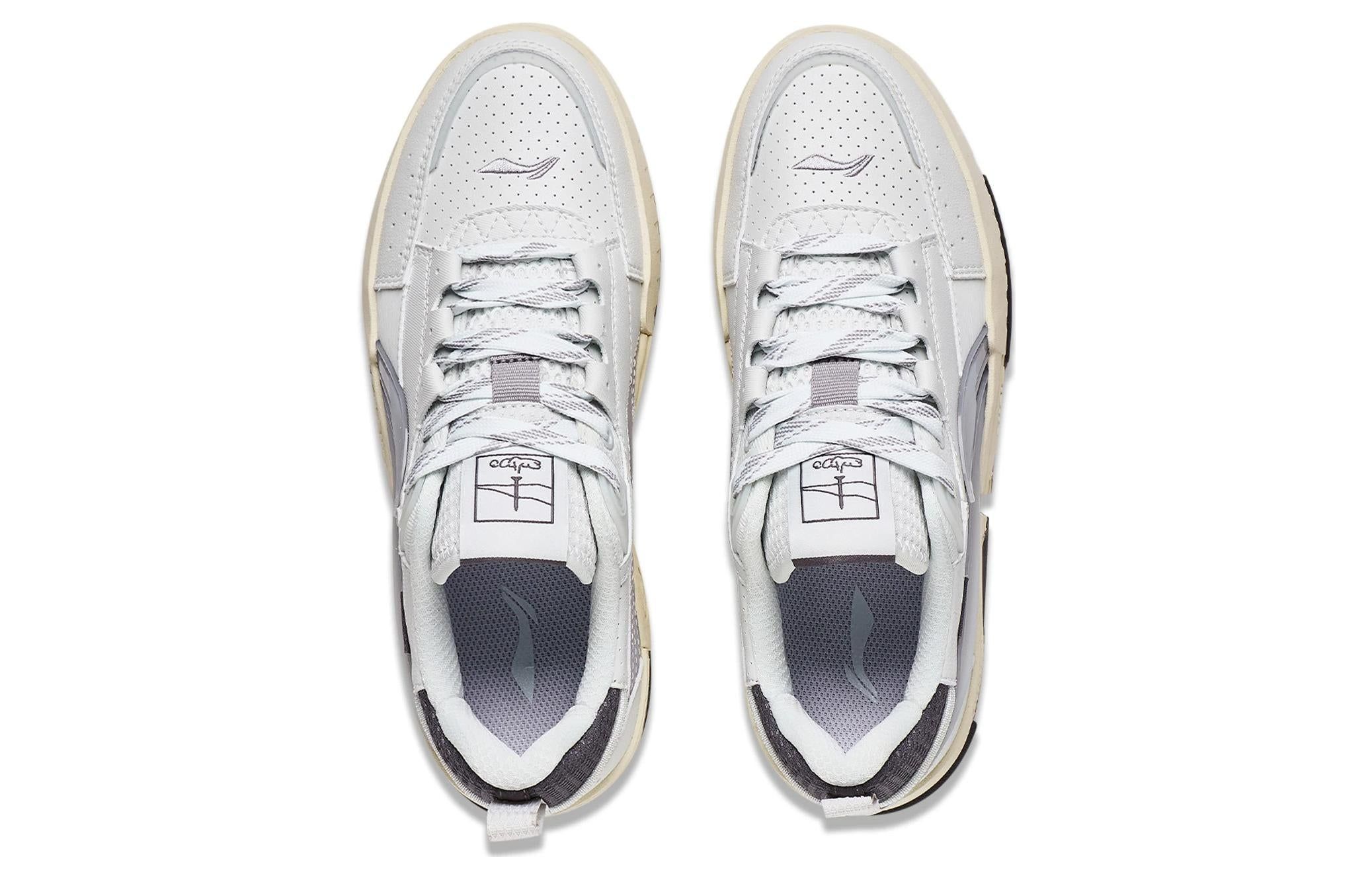(WMNS) Li-Ning Casual Skate Shoes 'White Silver' AGCT136-4 sold by KicksCrew product image thumbnail 4