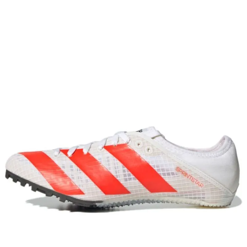 (WMNS) Adidas Sprintstar Spikes 'White Solar Red' FY4121 sold by KicksCrew