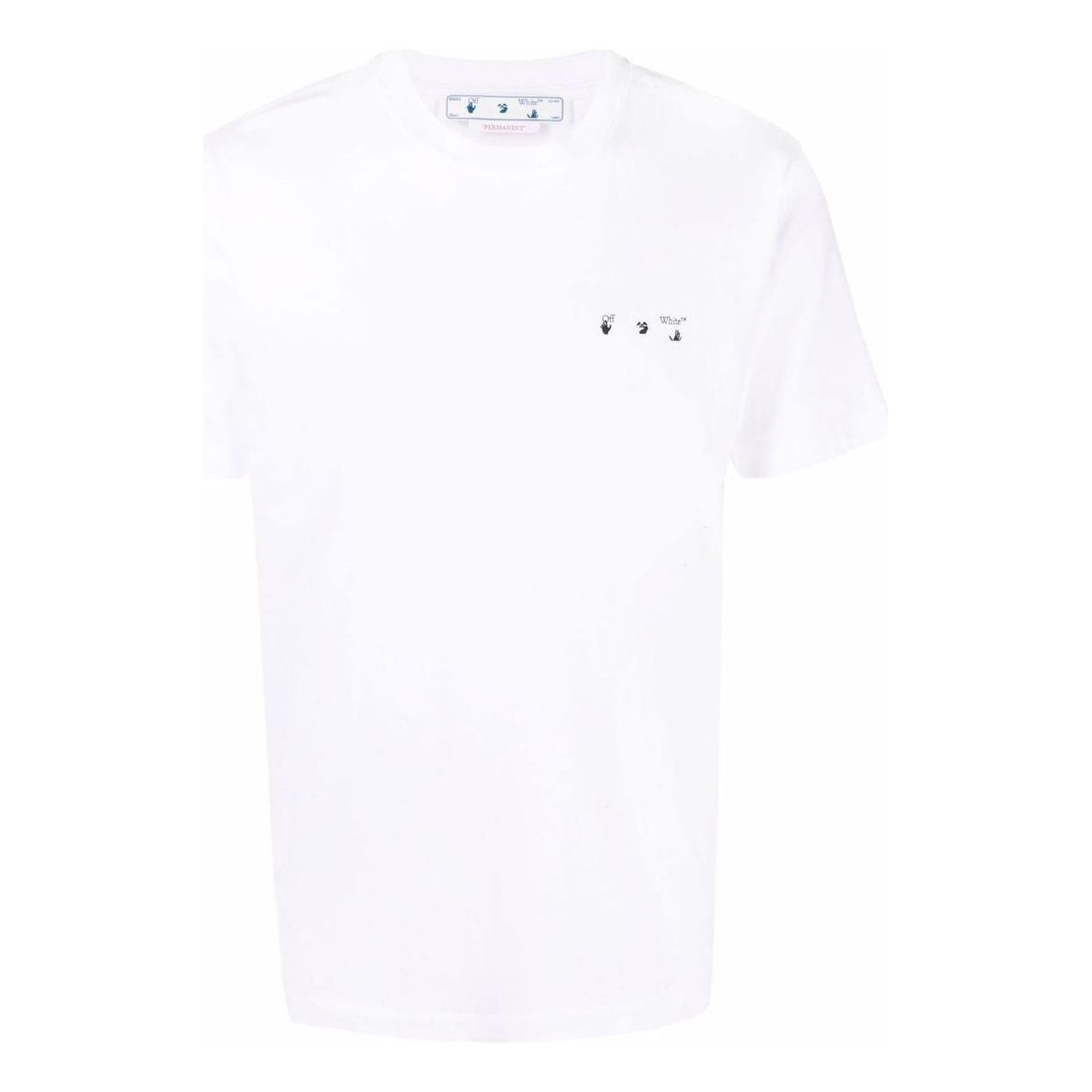 Off-White Caravaggio Paint Slim Tee 'White Black' OMAA027C99JER0050110 sold by KicksCrew