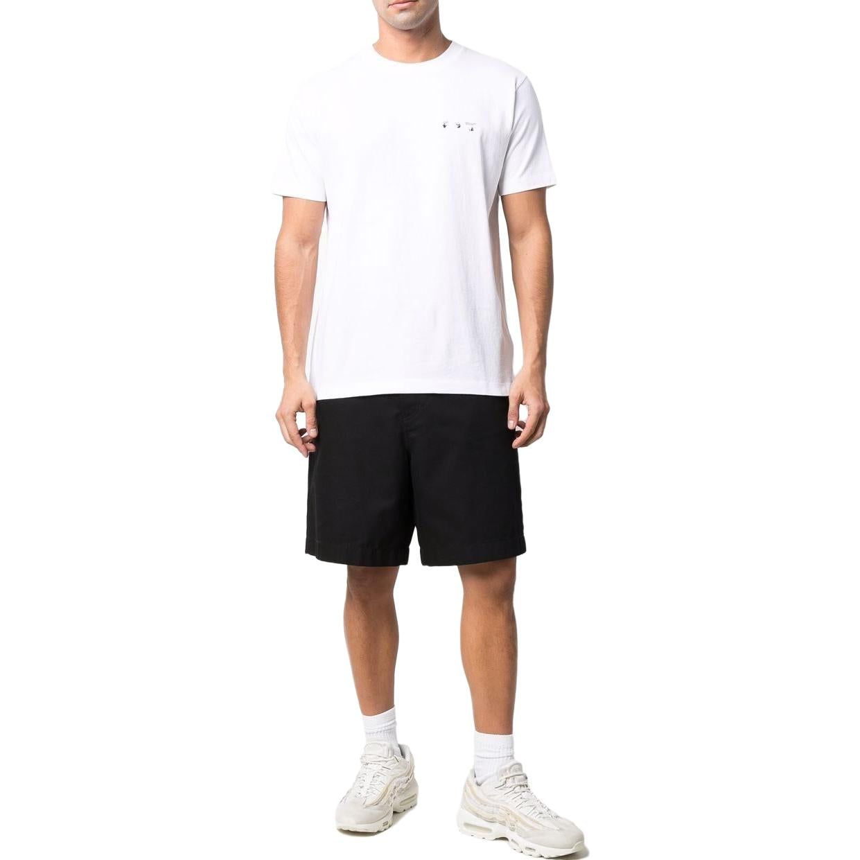 Off-White Caravaggio Paint Slim Tee 'White Black' OMAA027C99JER0050110 sold by KicksCrew product image thumbnail 3