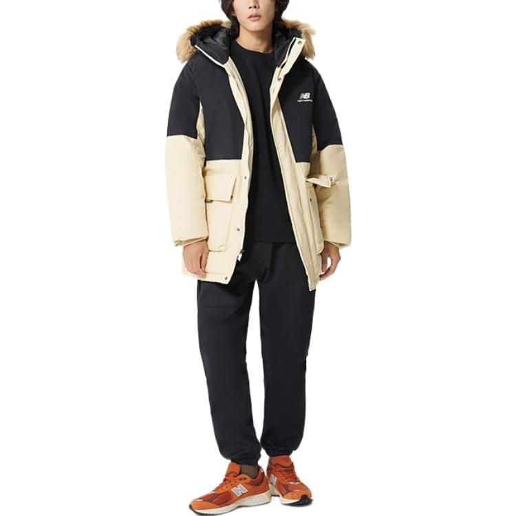 New Balance Color Block Down Jacket 'Yellow Black' AMJ23355-GO sold by KicksCrew product image thumbnail 3