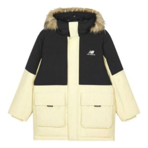New Balance Color Block Down Jacket 'Yellow Black' AMJ23355-GO sold by KicksCrew