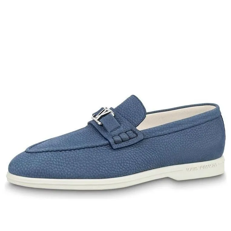 LOUIS VUITTON LV Estate Loafers 'Blue' 1AA6CW sold by KicksCrew