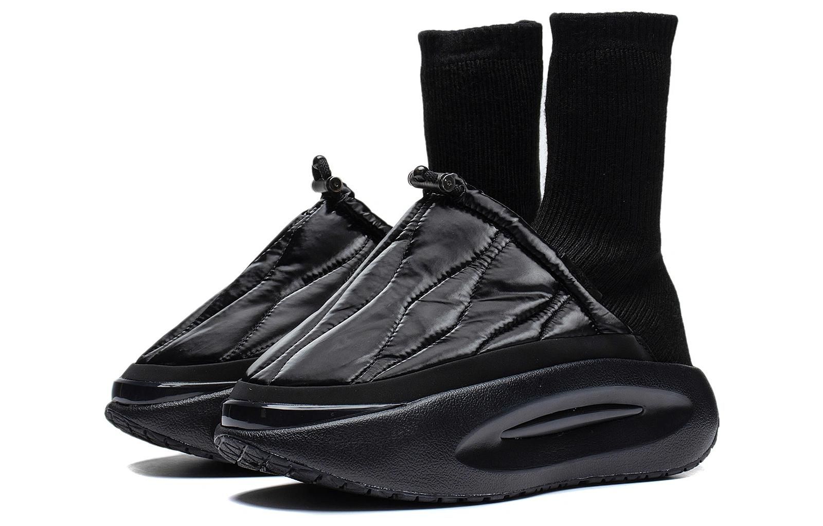 (WMNS) Li-Ning YunYou Fluffy High 'Black' AZGS146-6 sold by KicksCrew product image thumbnail 3