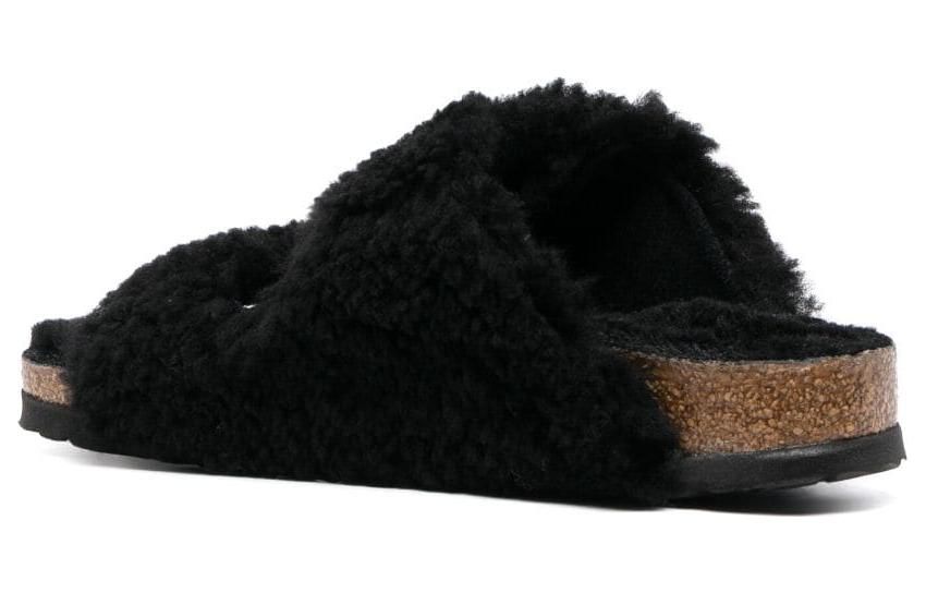 (WMNS) Birkenstock Arizona Big Buckle Shearling Narrow Fit 'Black Gold' 1025920 sold by KicksCrew product image thumbnail 3