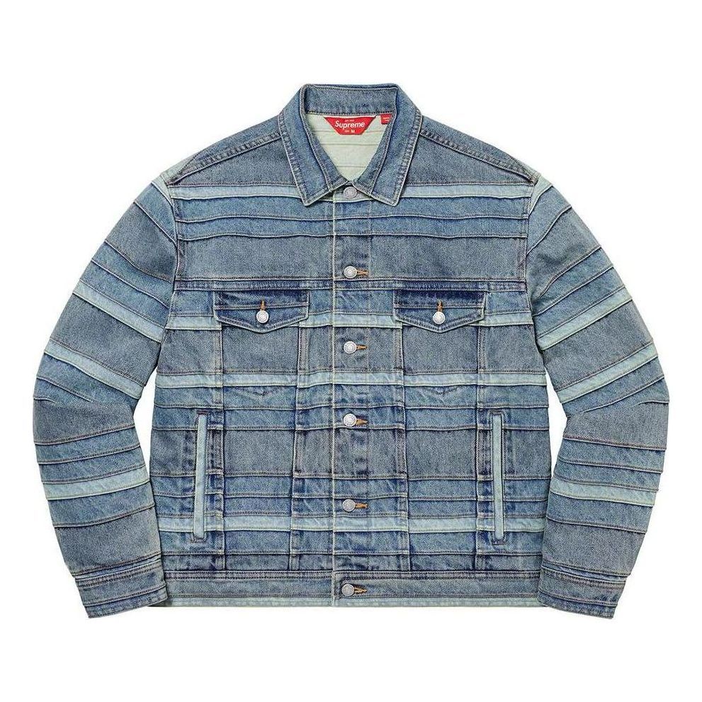 Supreme Layered Denim Trucker Jacket 'Teal' SUP-FW22-779 sold by KicksCrew