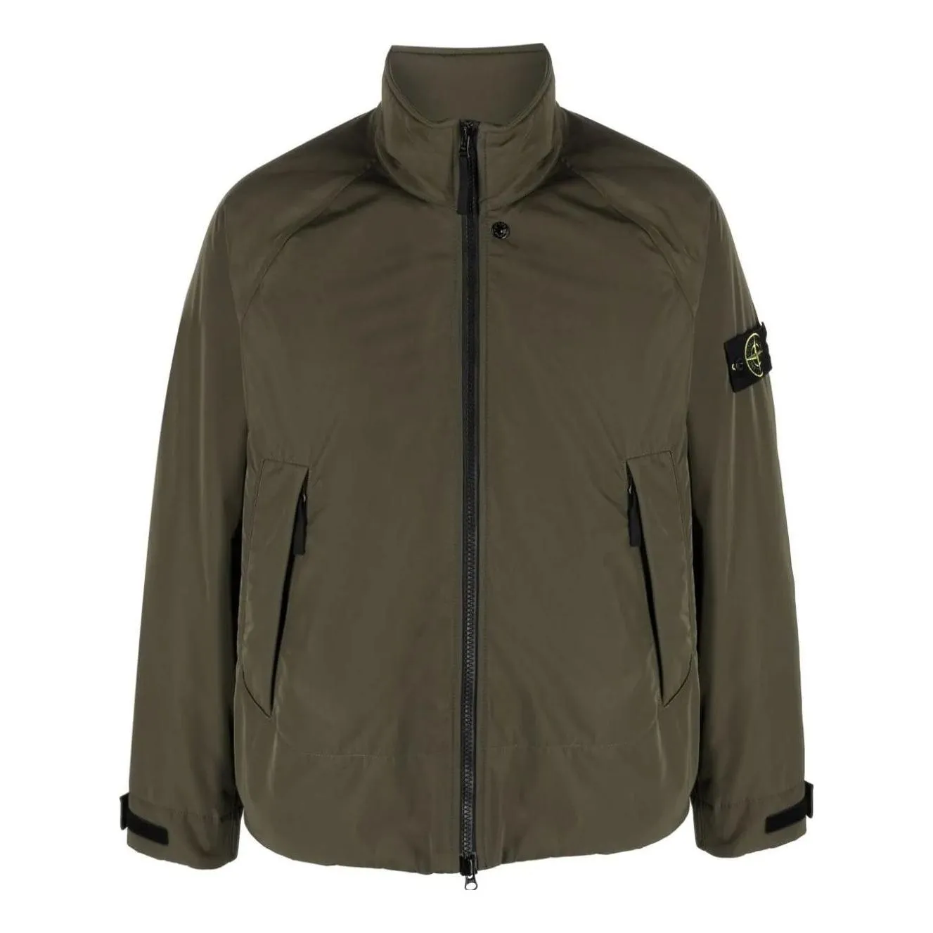 STONE ISLAND Compass Patch Zip-Up Windbreaker 'Green' 791541926-V0058 sold by KicksCrew