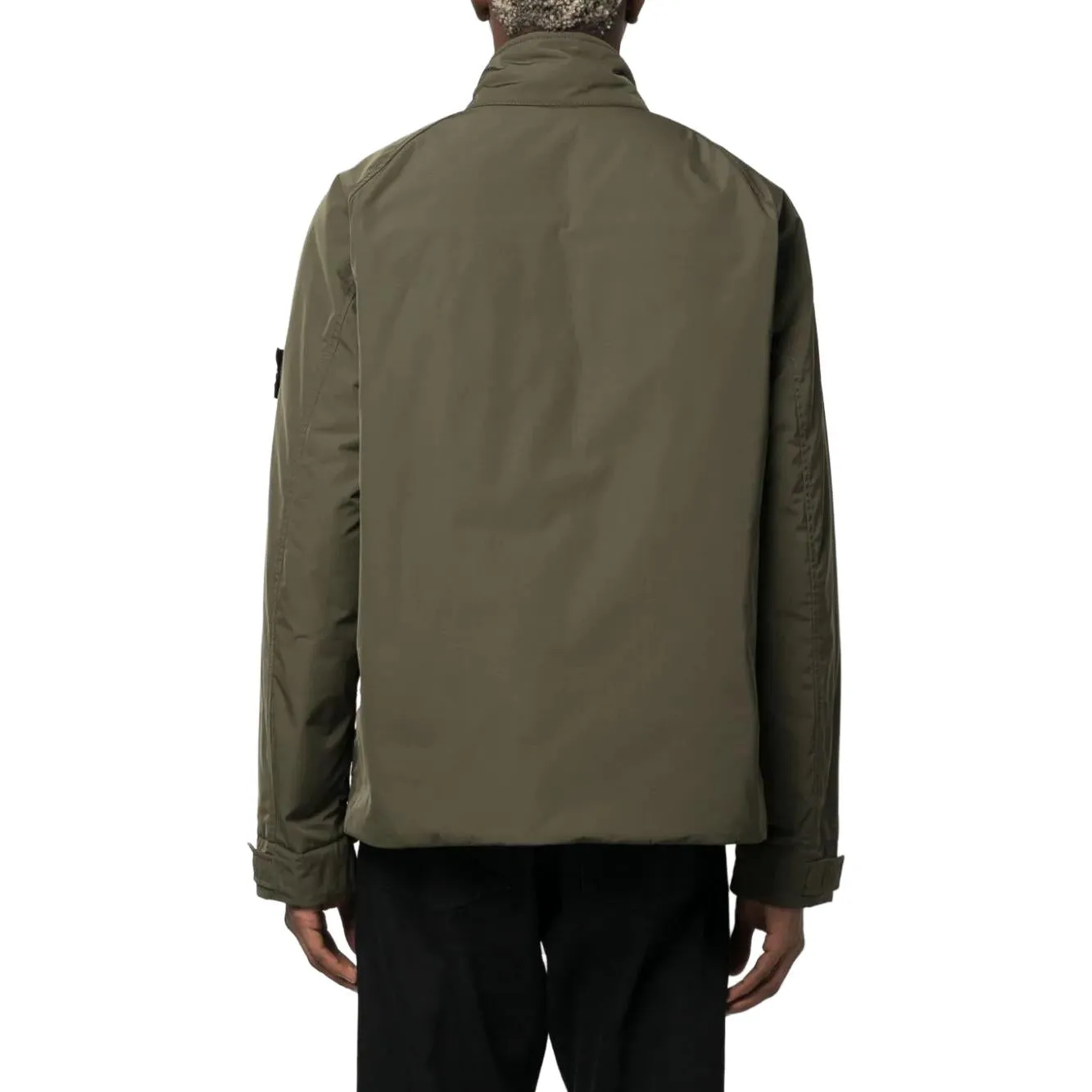 STONE ISLAND Compass Patch Zip-Up Windbreaker 'Green' 791541926-V0058 sold by KicksCrew product image thumbnail 2