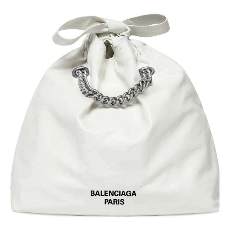 (WMNS) Balenciaga Crush Small Tote Bag 'Optic White' 742942210IU9001 sold by KicksCrew
