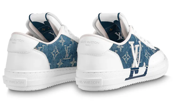 (WMNS) LOUIS VUITTON Charlie Sneakers 'White Denim Monogram' 1AAW2A sold by KicksCrew product image thumbnail 3
