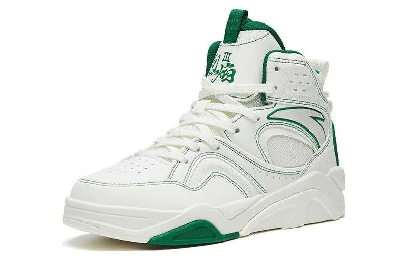 (WMNS) ANTA Flame 3 High 'White Green' 122248088-6 sold by KicksCrew product image thumbnail 2
