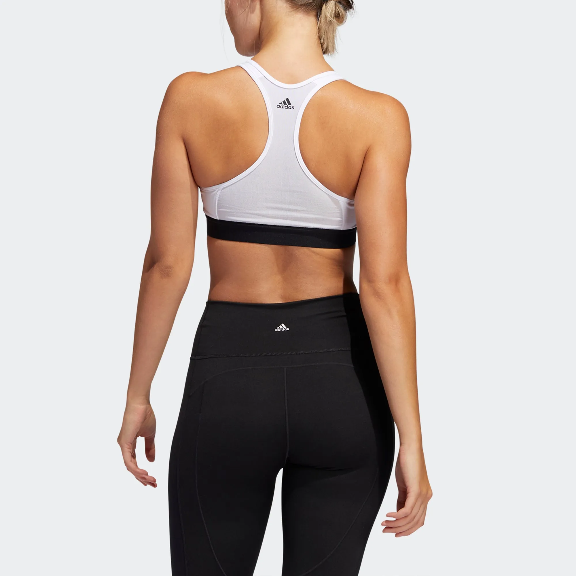 (WMNS) adidas Don't Rest Alphaskin Padded Bra 'White Black' FU4032 sold by KicksCrew product image thumbnail 4