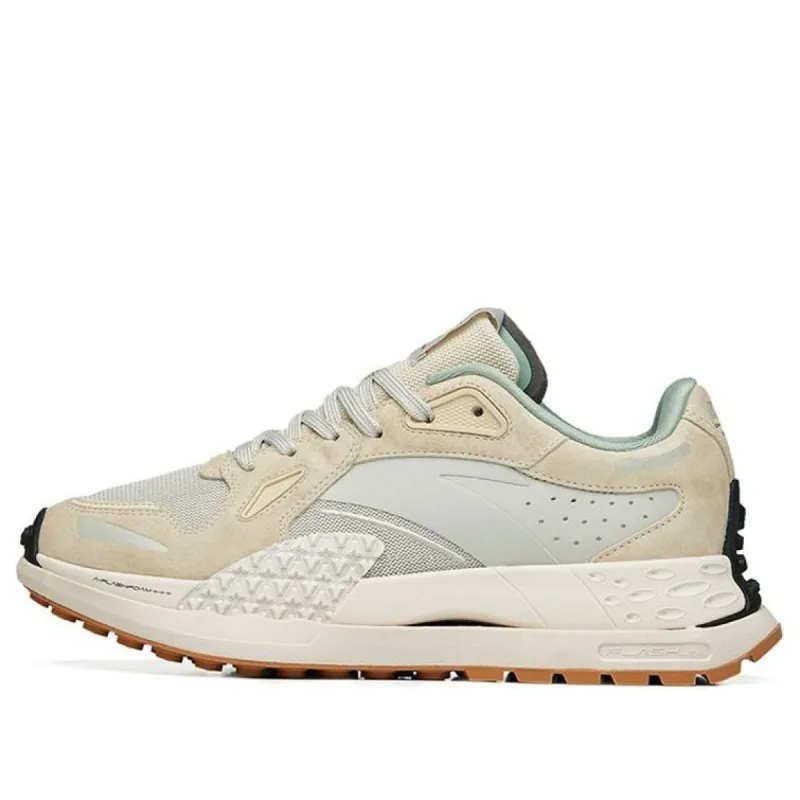 (WMNS) ANTA Running Series Sneakers 'Beige Green Grey' 122225560A-1 sold by KicksCrew