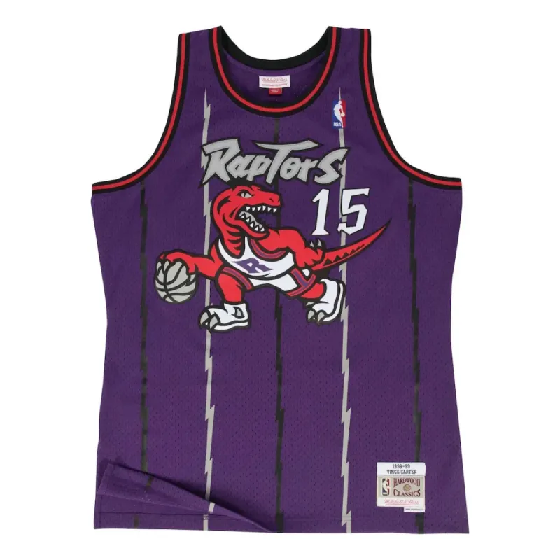 Mitchell & Ness x NBA Toronto Raptors Road 1998-99 Swingman Jersey 'Vince Carter 15' TFSM1278-TRA98VCAPURP sold by KicksCrew