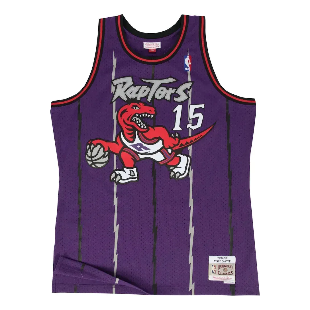 Mitchell & Ness x NBA Toronto Raptors Road 1998-99 Swingman Jersey 'Vince Carter 15' TFSM1278-TRA98VCAPURP sold by KicksCrew