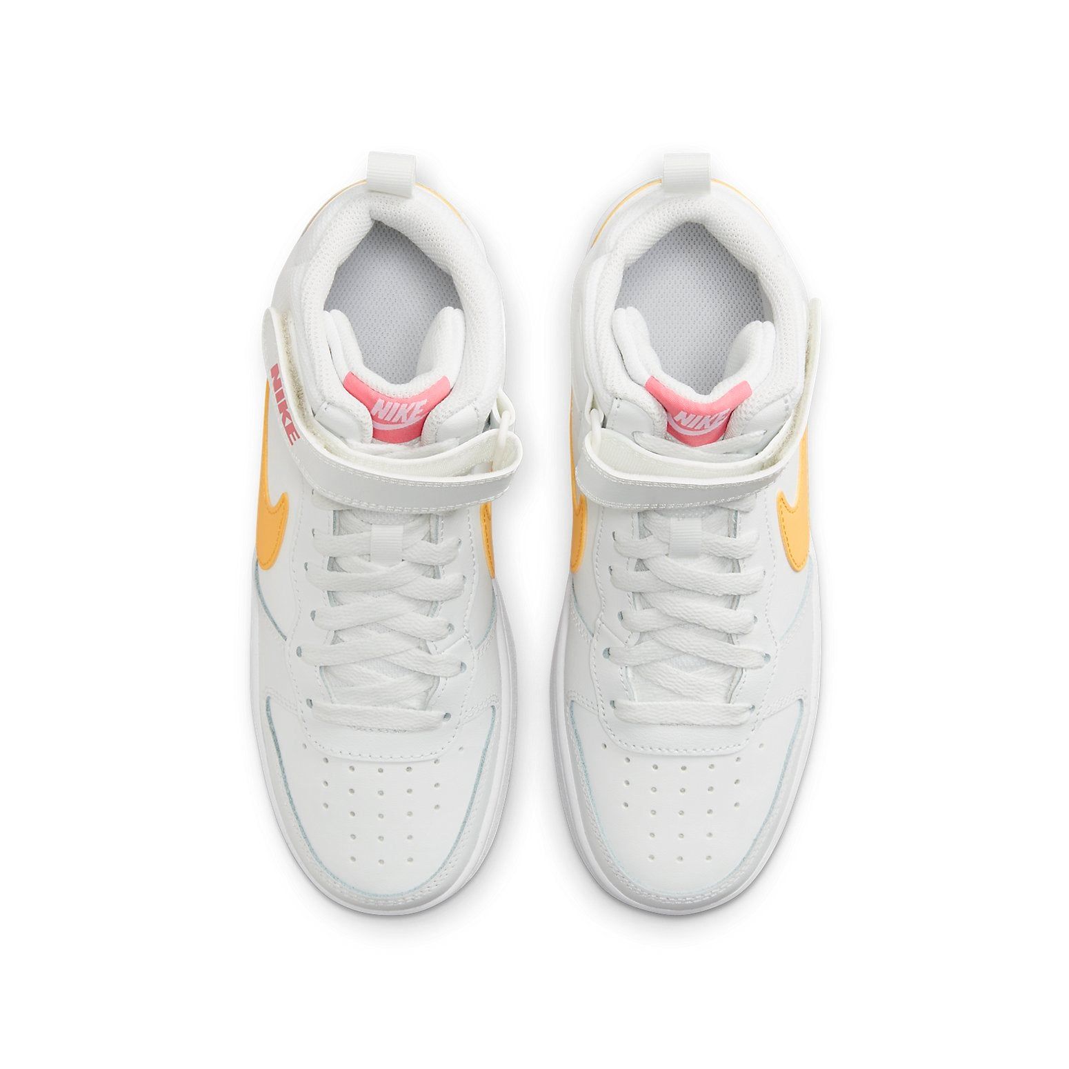 デコ  GS) Nike Court Borough Mid 2 'White Topaz Gold' CD7782-112