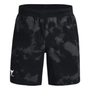 Under Armour Project Rock Woven Camo Printed Shorts 'Black