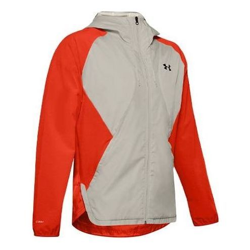 Under Armour Stretch Woven Full Zip Hooded Jacket 'Grey Orange' 1352021-856 sold by KicksCrew