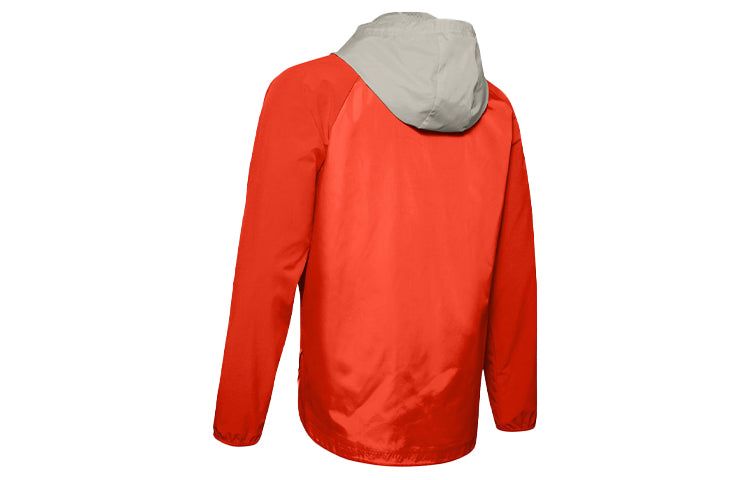 Under Armour Stretch Woven Full Zip Hooded Jacket 'Grey Orange' 1352021-856 sold by KicksCrew product image thumbnail 3