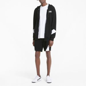 Puma Rebel Full-Zip Hoodie 'Black White' 588859-01 sold by KicksCrew