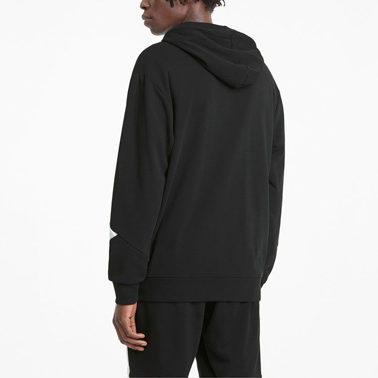 Puma Rebel Full-Zip Hoodie 'Black White' 588859-01 sold by KicksCrew product image thumbnail 5