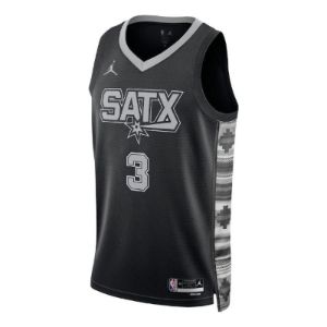 Air Jordan San Antonio Spurs Keldon Johnson Swingman Statement Jersey 'Black' DO9543-012 sold by KicksCrew